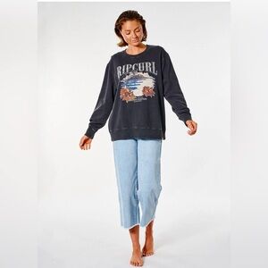 Rip Curl Charcoal Graphic Sweatshirt XSmall